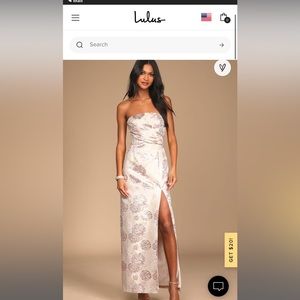 Floral Jacquard Maxi Dress